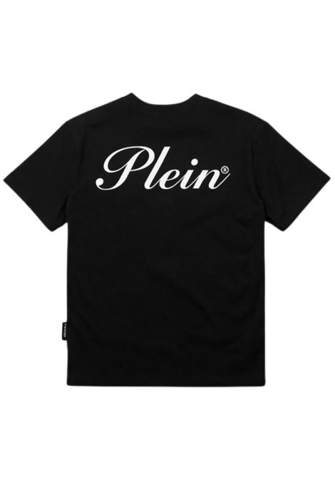 T-shirt bambino nera in cotone Philipp Plein | BTH074NERO